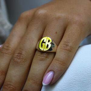 Sello Oval 2 Iniciales