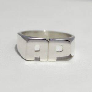 Anillo doble Inicial mini