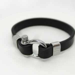 Pulsera cuero con hebilla