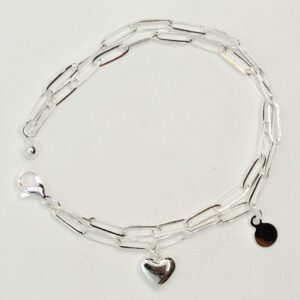 Pulsera Doble Corazón