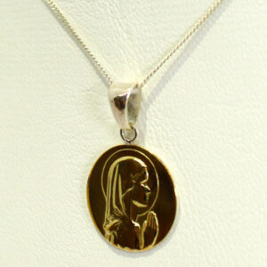 Conjunto Virgen Niña Plata y Oro