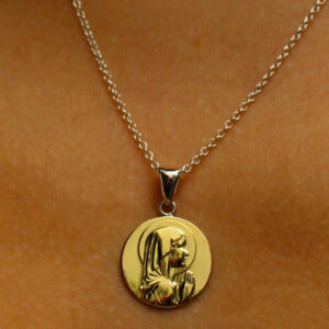 Conjunto Virgen Niña Plata y Oro