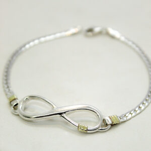 Pulsera Infinito Plata y Oro